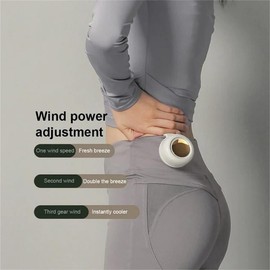 ZILIALAR Mini Adjustable Clip-On Usb Rechargeable Fan (White)