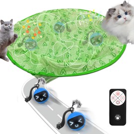LUPAPA Interactive Cat Toys, Indoor Simulation Hunting Toys for Cats, Hunting Hood with Cat Ball