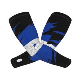 ASYG Cute Honduras Flag Cooling Arm Sleeves Women Men Honduran Sun Protection Sleeves Running Golf Cycling Arm Sleeves