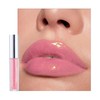 Glitter Lip Gloss, Diamond Shimmer Pink Lipgloss Pearlescent Liquid Lipstick,