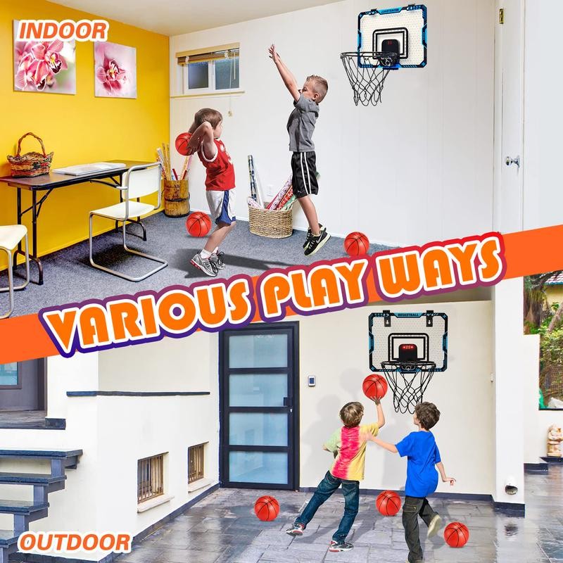 Indoor Basketball Hoop, Basketball Hoops Over The Door with LED