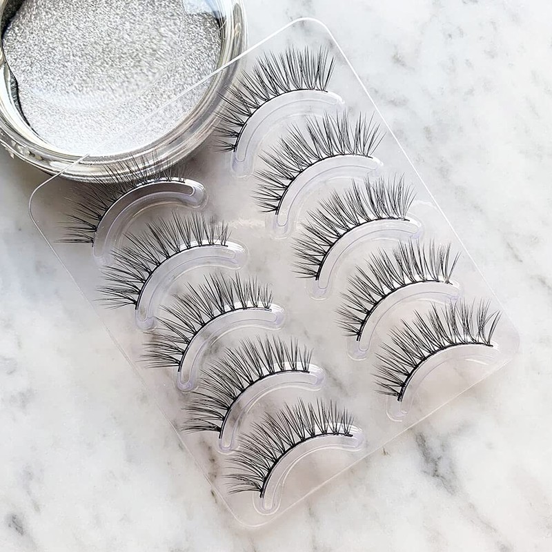 Musegetes 3D False Eyelashes Popular Black Natural Axis Soft Core