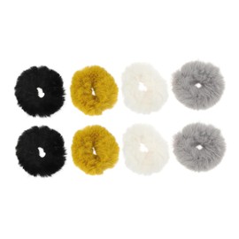 Ipetboom Satin Hair Tie 8pcs Hair Ring Tocados Para El Hair Strips Plush Hair Ties Simple Hair Rope Hair Ponytail Elastic Hair Ties Plush Hair Holders Soft Scrunchies Hair Bands