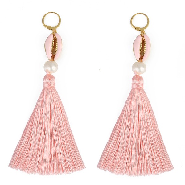 KELITCH Multilayer Tassel Earrings Pendant Drop Earrings Handmade Bohemian Dangle