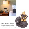 Backflow Incense Burner Pipa Elephant Purple Sands Gold Drawing Portable