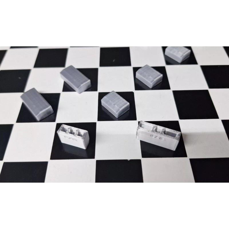 RRC 3D Printed - 9 Silver Push Buttons for Lasonic