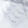 Musegetes 3 Pairs Lower Eyelashes False Eyelashes Transparent Axis False