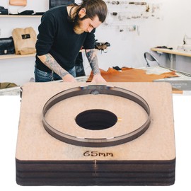 Leather Punch Tool, Leather Tool, Circular Cutting Die 65 mm Diameter Round Cutting Die Made of Alloy Steel Punch, Circle Punching for Die Cutting Machine for Leather, Plastic, Fabric