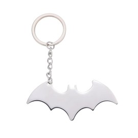 Bat Keychain, Stainless Steel Animal Pop Keychain, Tag for Your Car, Key Holder for Men and Women, Jewelry, Housewarming Gift, Silver, Standard, silver