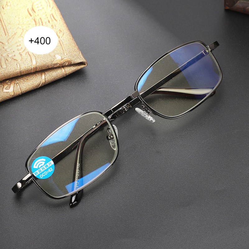 Reading Glasses Blue Light Blocking Anti Fatigue Folding Presbyopic Glasses