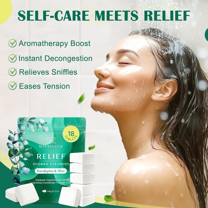 Eucalyptus Mint Shower Steamers Aromatherapy - Self Care & Relaxation