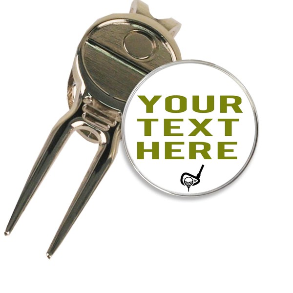 DA VINCI Golf Ball Marker with Magnetic Divot Tool &