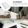 FOMIYES PP Frosted Translucent A5-6 Ring Binder Set of 2