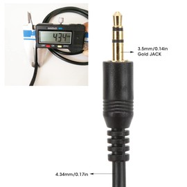 Yctze Bluetooth AUX Cable Adapter Car Radio Audio Aux Cable 3.5mm MP3 Input Adapter Replacement for Pioneer Headunit IP‑Bus
