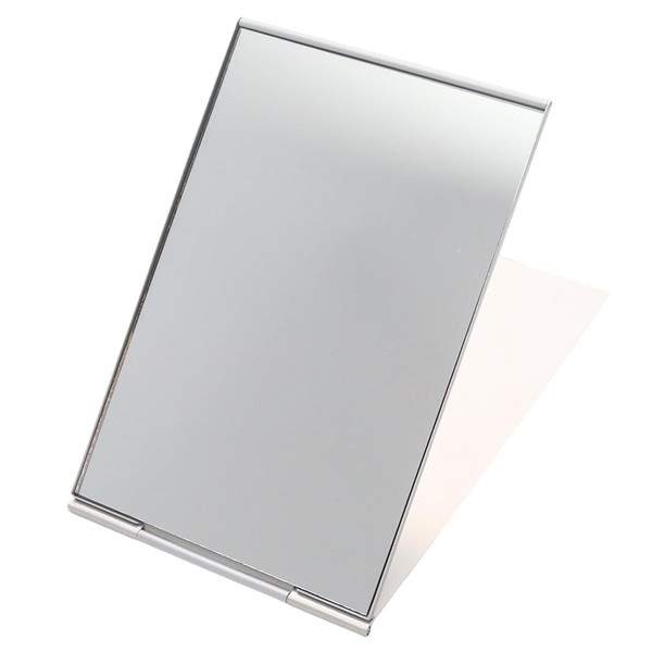 Funstreet Portable Folding Vanity Mirror, Ultra-Slim Aluminum Shell Mirror for