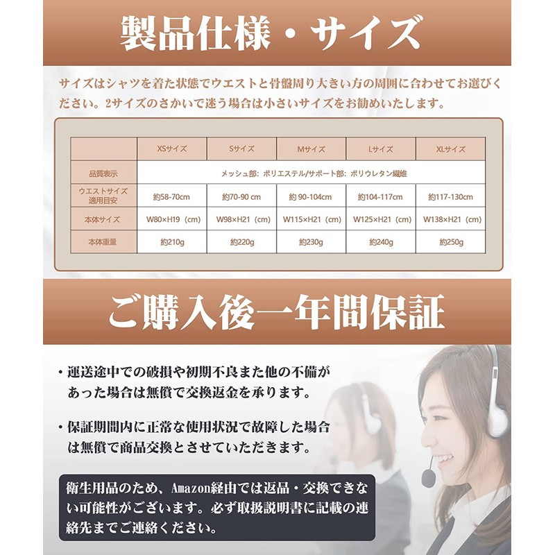 【整体院長監修】REPETRI TECH 腰サポーター 腰用 コルセット サポートベルト 男女兼用 ダイエット 蒸れない 軽い