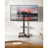 ECOTINY Steel Base Rolling TV Stand for 32-75 inch TVs