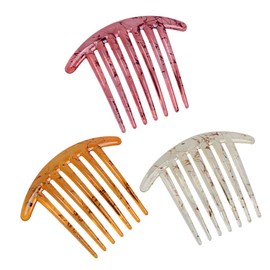 3 Peines de Inserción Cabello de Resina, Estilo Simple | Desenreda y Separa Mechones, Diseño Ligero, Juego de 3 Piezas para Peinar el Flequillo