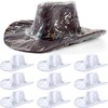 Funtery XXL Cowboy Hat Cover Cowboy Hat Rain Covers Plastic