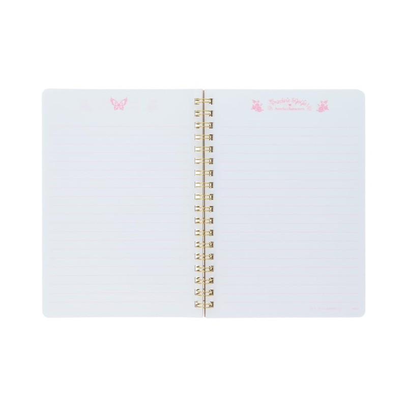 Sanstar Stationery Sanrio Character Notebook, Ring Notebook, B6 Yes! Pretty