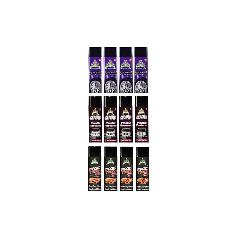 Set of 4 GX-3 Plastic Restorer, 4 Magic Touch &