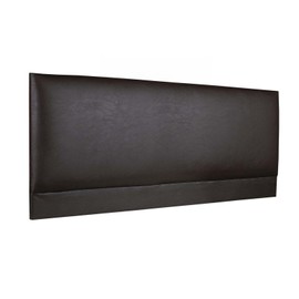 CROWNBEDSUK ROMA FAUX LEATHER HEADBOARD 2ft6,3ft,4ft,4ft6,5ft,6ft (6FT SUPER KINGSIZE, Brown)