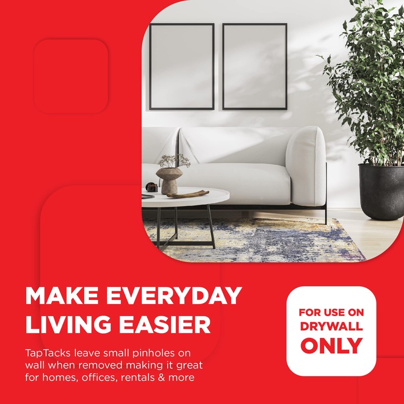 TapHanger Picture Frame Hanging Kit for Drywall - Hang Wooden