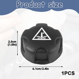 Black Radiator Cap For Coolant Expansion Tank For Peugeot 106 206 207 208 307,For Citroen,For Saxo Xsara Fiat,Pack of One