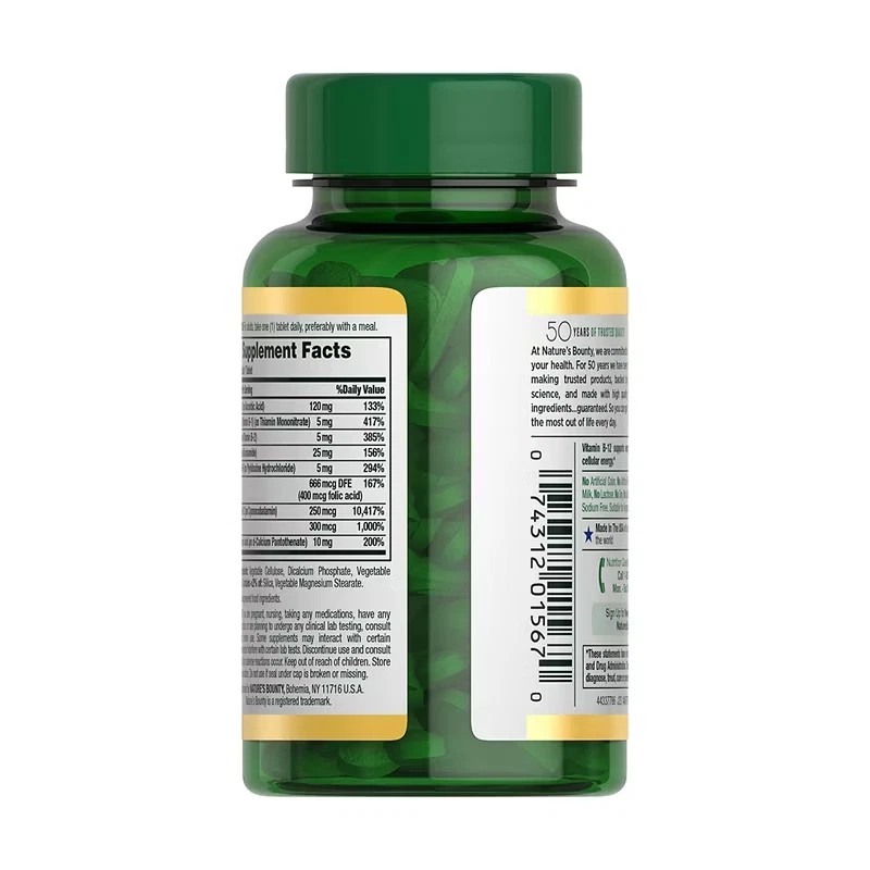 Nature’s Bounty Time Released B-Complex Vitamins for Energy Support, 250