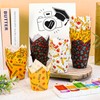 Whaline 180Pcs Back to School Tulip Cupcake Liners Muffin Baking
