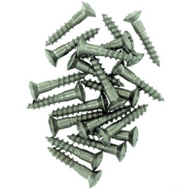 No.8 x 0.98 (4.0mm x 25mm) Pozi Raised Countersunk Wood Screw - Stainless Steel (A2) (Pack of 20)