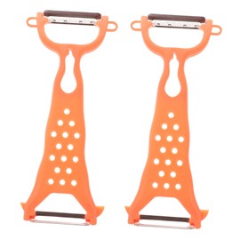 Ciieeo 2pcs Stainless Steel Vegetable and Fruit Peeler Safe and Comfortable Kitchen Peeling Tool Multi Functional Potato and Cucumber Peeler for Prep