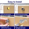 Jayseon 3 Pack Cabinet Locks with Keys, Mailbox Lock Cam
