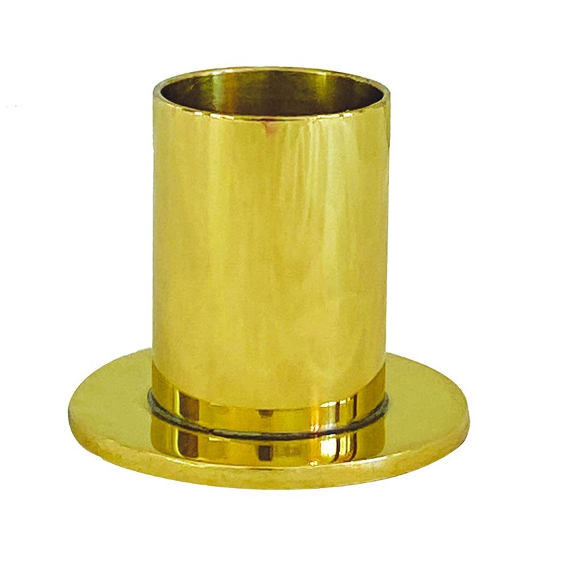 Brass Candle Holder Socket for 1.5 Inch Candles - Sold