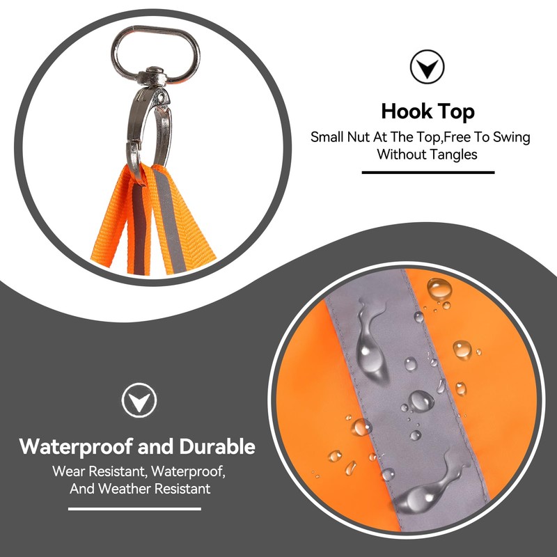 100cm/150cm Outdoor Windsocks, Reflective Waterproof Wind Measurement Hanging Sock Bag