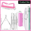 Kit De Para Manicure Y Limas Para Uñas Profesional 12