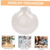 Ciieeo Ceramic Shell Shaped Jewelry Dish Trinket Holder for Rings