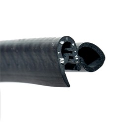 Door Trim Seal Universal Horizontal Bulb Oversize U Height 19/32" Bulb Diameter x 0.039"-15/64" Grip Range x 63/64" U Height (3 Feet)