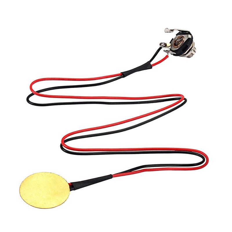 Alnicov Single Piezo Pickup Drum Trigger Transducer Metal Pre-Wired Amplifier