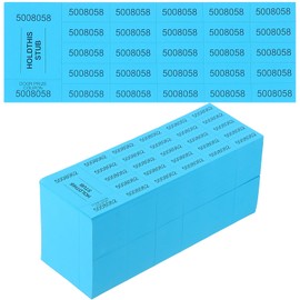 Kosiz 504 Sheets 25 Bid Raffle Ticket with Different Numbers Per Sheet Tickets for Events Basket Auction Silent Auction Chinese Auction Ticket Sheets for Church (Blue)