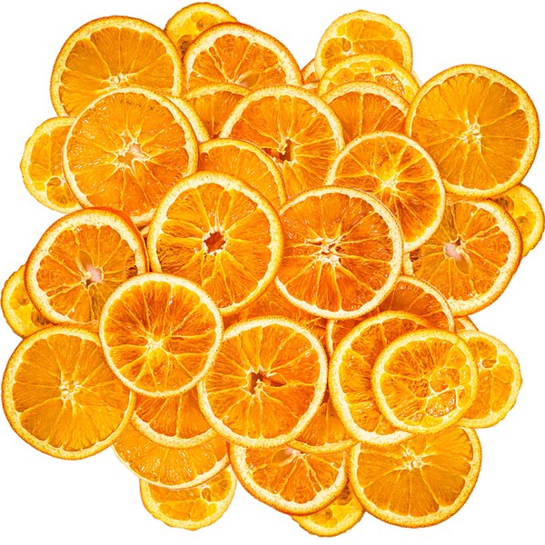 50 Pcs Dried Orange Slices, Christmas Wreath Making Supplies, Natural Orange Slices Faux Floral Supplies for Christmas Party Xmas Tree Craft Florist Decoration