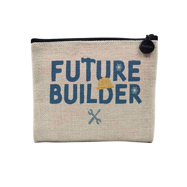 Tasche aus Leinen – Future Builder Manual Worker – Kosmetiktasche