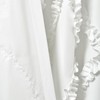 Lush Decor Single Window Curtain Panel White 95 by 54-inch