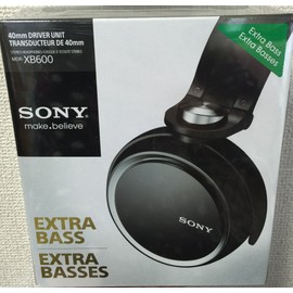 SONY EXTRA BASS 密閉型ヘッドホン ブラック MDR-XB600/B