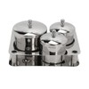 Stainless Steel Nail Powder Holder Thickening Sturdy Dustproof Smooth Surface