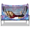 Privacy Pop up Eclipse Bed Tent Bed Drapes (Unicorn Galaxy,
