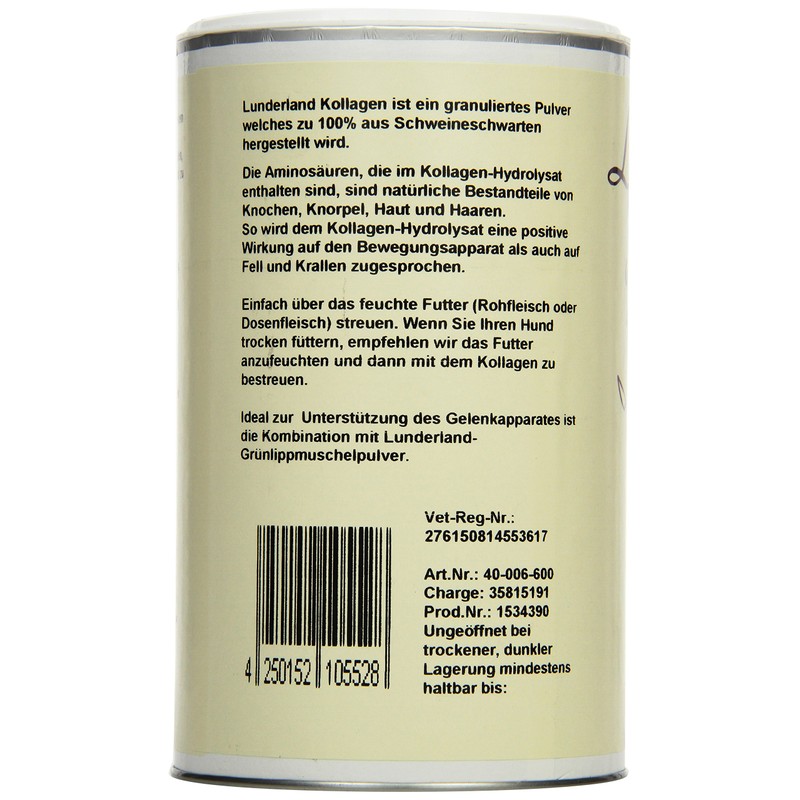 LUNDER Land – Collagen Hydrolysat 600g, 1 Pack (600 g)