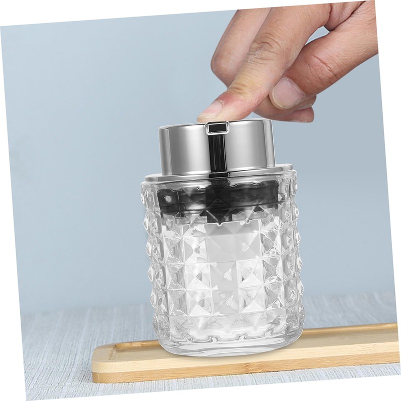 Mobestech Hand Soap Dispenser with Pump Elegant Diamond Patterned Refillable