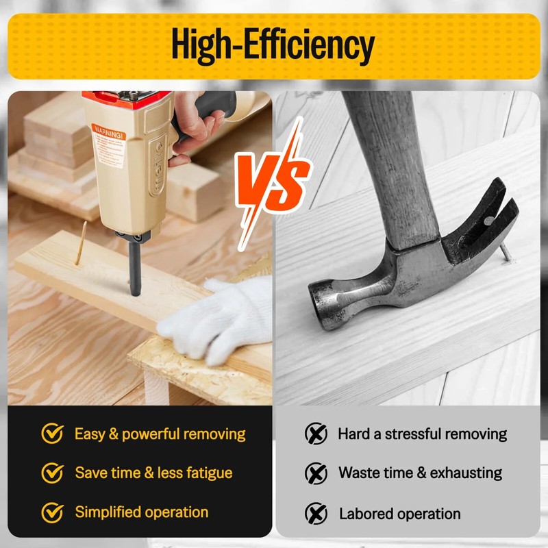 meite Pneumatic Nail Puller Nail Remover Professional Air Punch Nailer