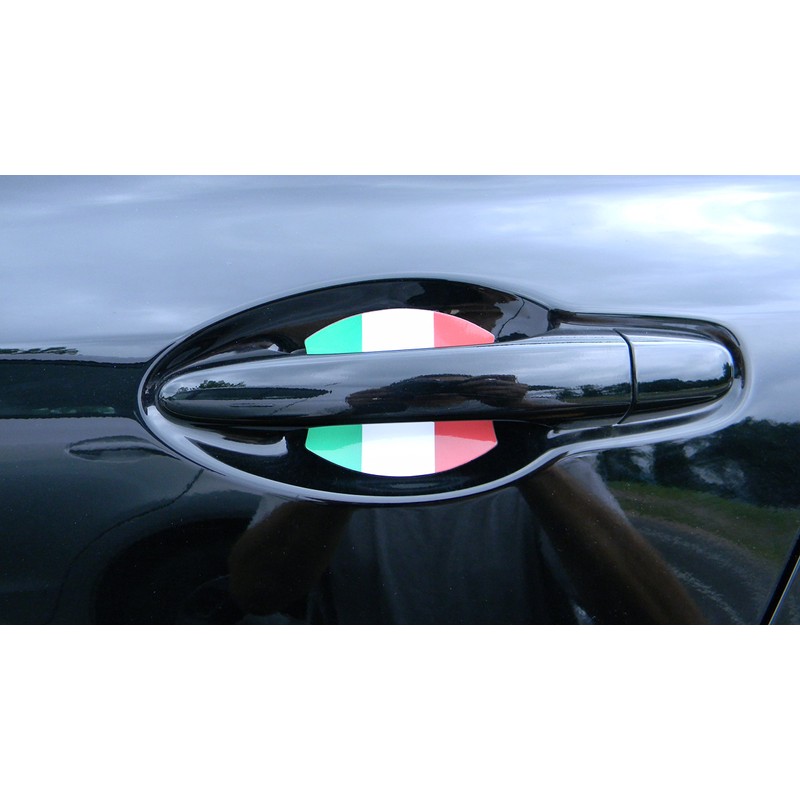 Fiat 500 Italian Flag Car Auto Door Handle Trim Molding